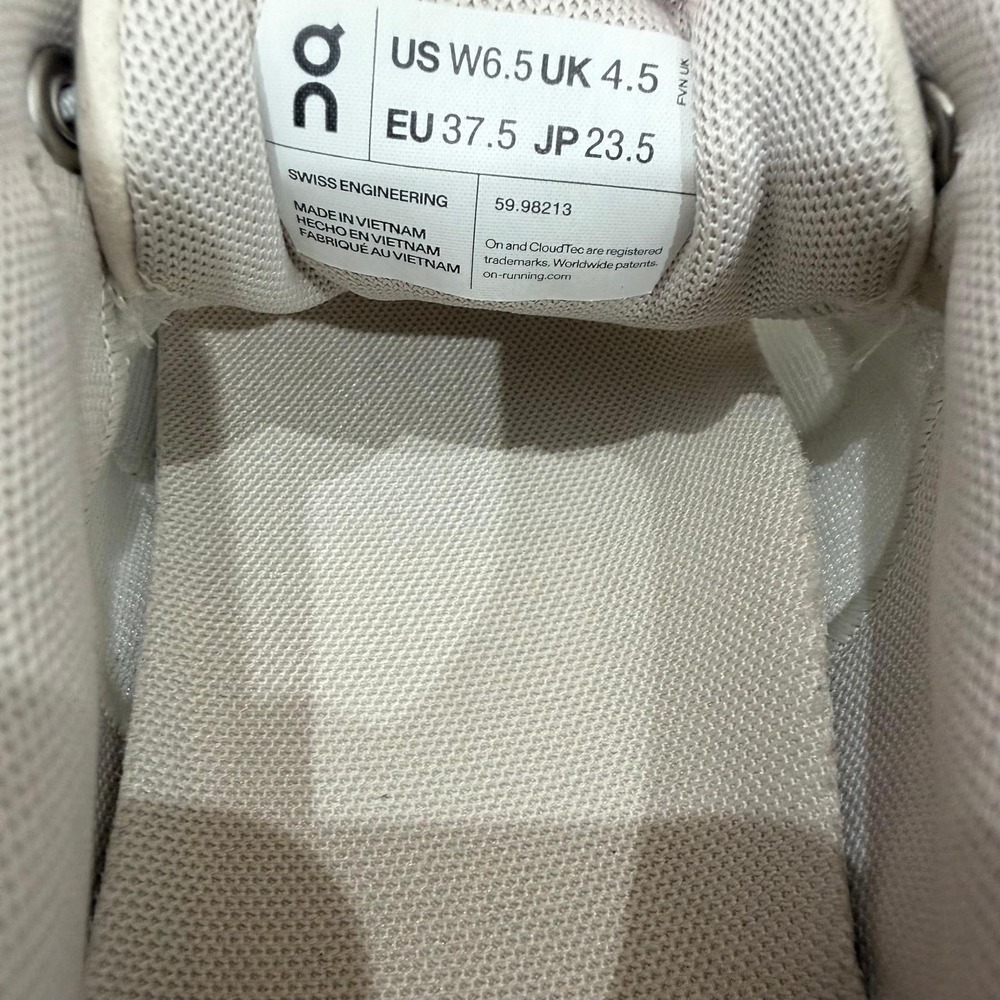 On Running Cloud 6 Sneakers Athletic Women 6.5 Pearl White Lightweight Comfort - Picture 3 of 9
